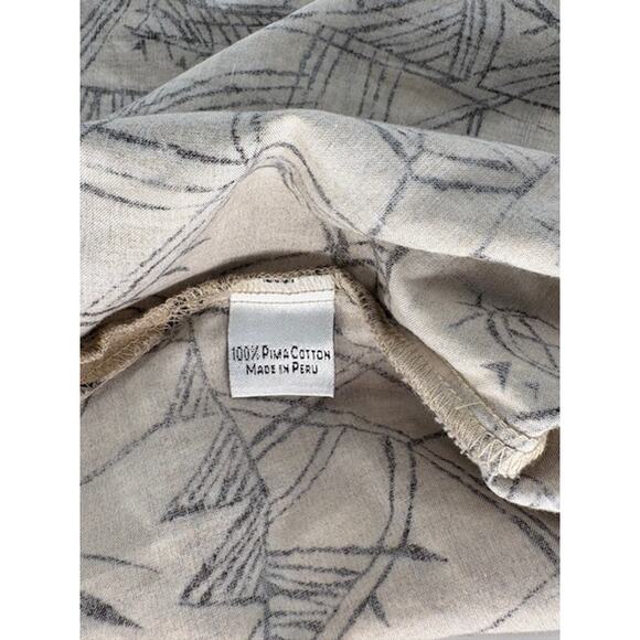 Peruvian Connection Beige & Brown Lightweight Fitted Blouse – Size 12 - Picture 7 of 8